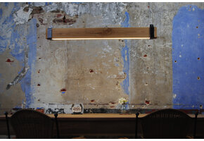 LED eikenhouten hanglamp - 120cm tot 200cm - Dual White - 2700k - 6500k