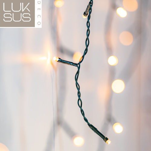 BASIC – 21 meter koppelbare ijspegel kerstverlichting extra warm wit 1120 LEDs