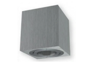 Vierkante LED opbouw lamp RVS - OH37RVS - kantelbaar