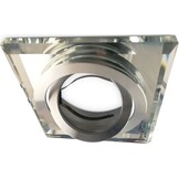 Kantelbare luxe LED spot behuizing - OH51 transparant met zilver
