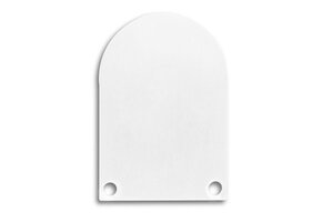 2 x LED strip profiel eindkapjes inclusief schroeven PN6V2.C4 - Wit - afdekking naar keuze
