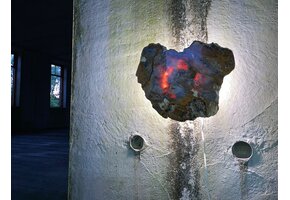 Versteend houten design lamp -  Dual White - 2700k - 650k - #106