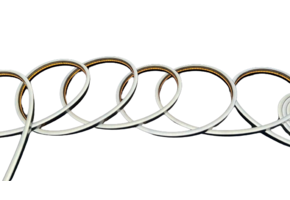 Zwarte Mini Neon Flex LED strip 24 volt 3000 kelvin warm wit 12W 980LM 4 x 8 mm IP65 – 3 meter