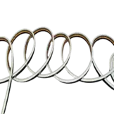 Zwarte Mini Neon Flex LED strip 24 volt 2700 kelvin extra warm wit 12W 980LM 4 x 8 mm IP65 – 3 meter