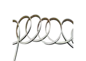 Zwarte Mini Neon Flex LED strip 24 volt 2700 kelvin extra warm wit 12W 980LM 4 x 8 mm IP65 – 3 meter