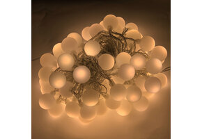 gezellige warm wit partyverlichting - 12 meter lang - waterdicht