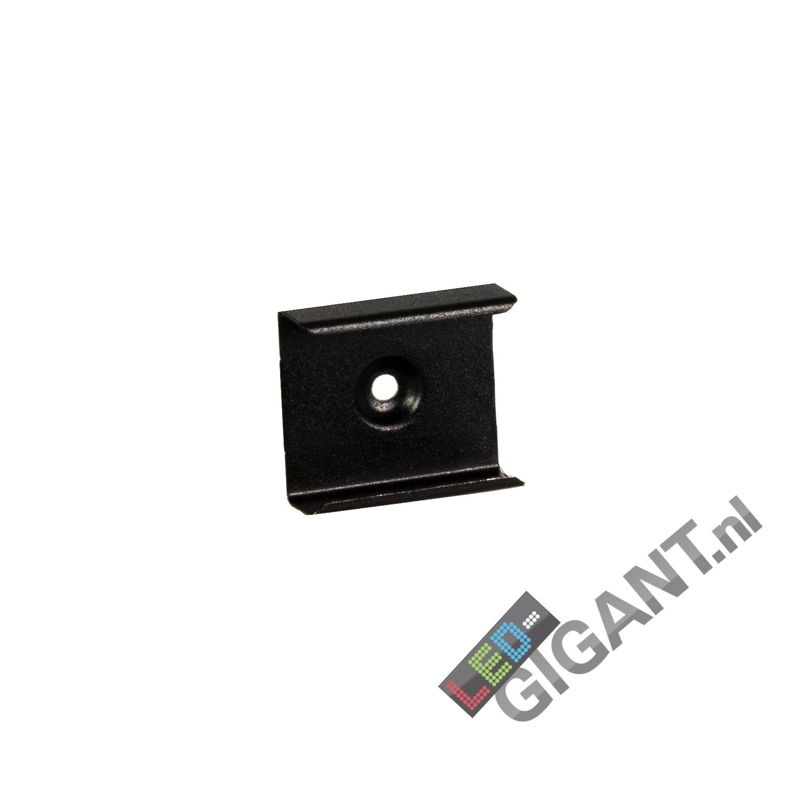 Zwarte Montageklem voor LED strip profiel - 01ZWART