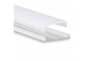Buigbaar flexibel LED strip profiel inclusief opaal klikcover 2,40 mm x 18 mm - 13ALU
