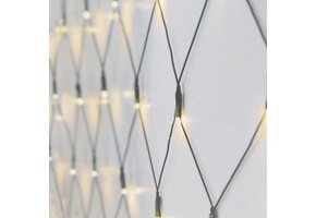 Startset - 2 meter net kerstverlichting extra warm wit 160 LEDs – BASIC