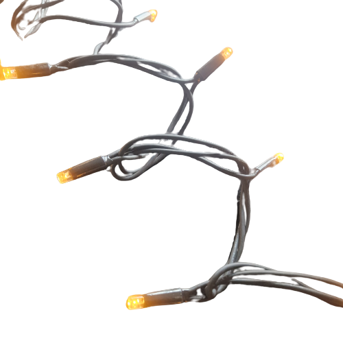 10 meter kerstverlichting - Starterset - 100 LEDs - extra warm wit - amber - IP67 waterdicht - PRO LUKSUS