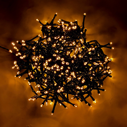 20 meter - Cluster Kerstverlichting – 2020 LED - warm wit - met 8 functies