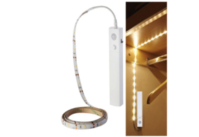 LED strip keukenverlichting op batterij 100cm - 3000k - inclusief bewegingssensor