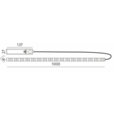 LED strip keukenverlichting op batterij 100cm - 3000k - inclusief bewegingssensor