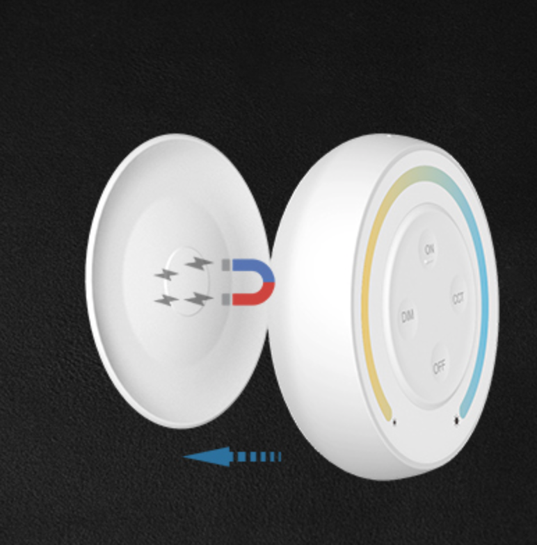Dual white LED wanddimmer - Wit - Draadloos - S1-W