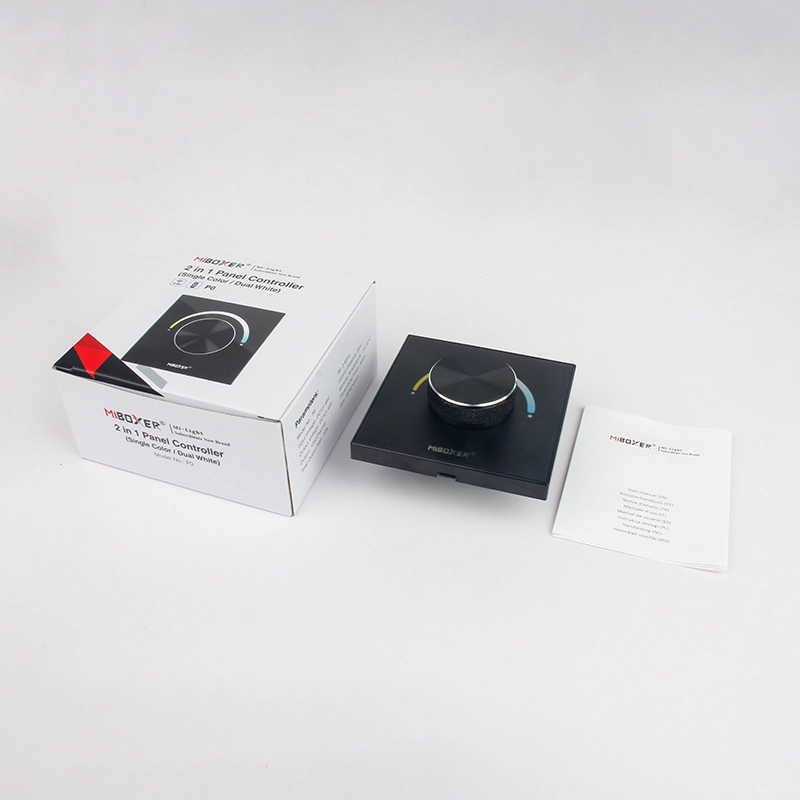 Inbouw LED wanddimmer - Draadloos en bedraad - Miboxer P0 wandpaneel