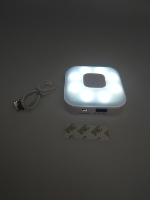 LED spot op accu met dimfunctie - 8cm - 4000k natuurlijk licht - met bewegingssensor