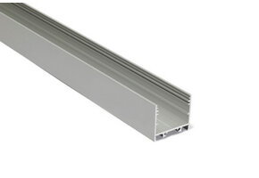 LED XL profiel 2 meter met lage cover 33,4mm x 29,6mm - XL11ALU