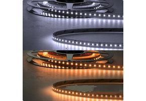 PRO LUMEN LED strip dual white 1800K ~ 4000K 20W 2200LM 256LED p/m 48VDC IP20 - 5 meter
