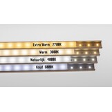Waterdichte LED Strip 24 Volt 4000k Natuurlijk Wit 6W 510lm/meter 60 LED/m IP65 5M Rol