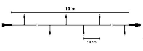 Boomverlichting warm wit 130 meter waterdicht 1300 LED - PRO - LUKSUS
