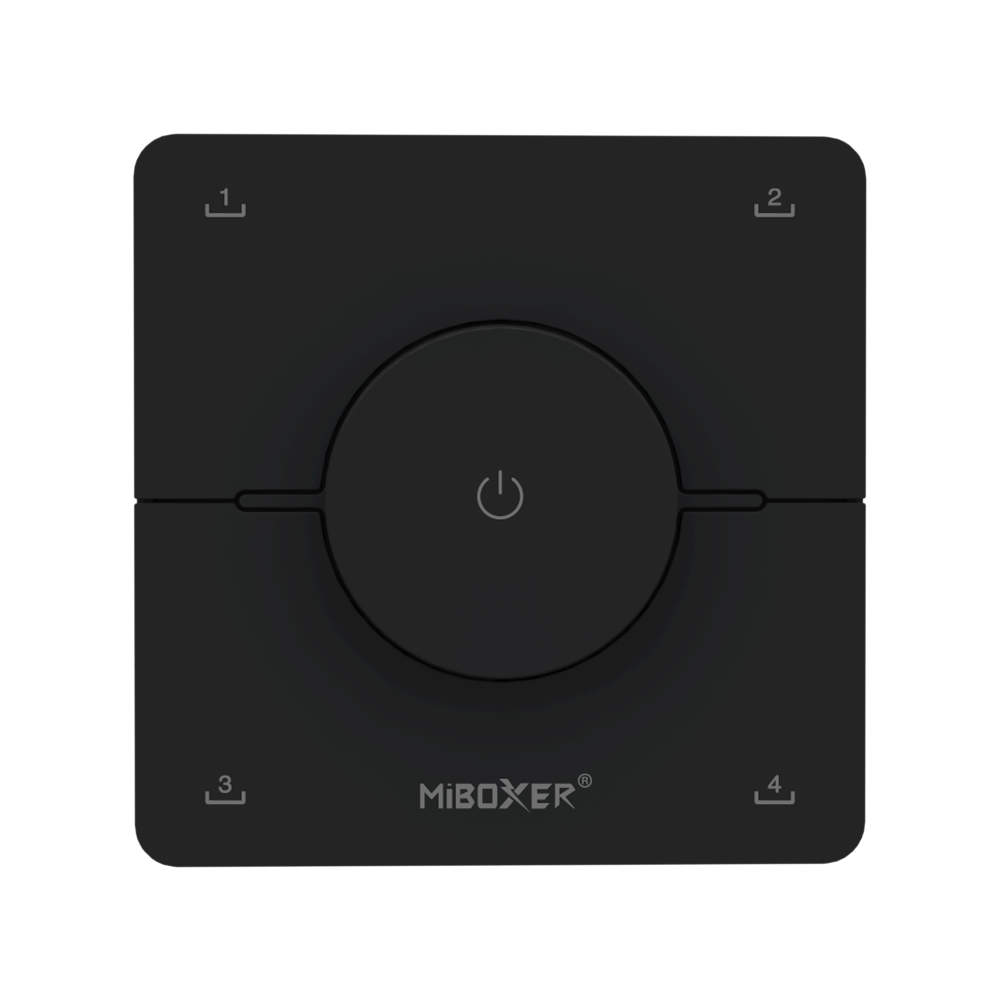 Dual white wanddimmer - Draadloos - Miboxer K0-ZWART