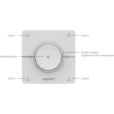 Dual white wanddimmer - Draadloos - Miboxer K0S-WIT