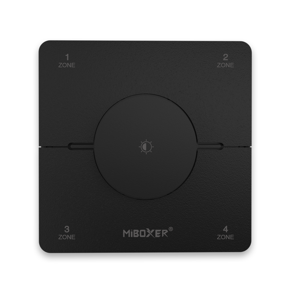 Dual white wanddimmer - Draadloos - Miboxer K0S-ZWART