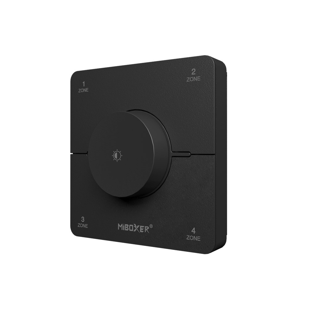 Dual white wanddimmer - Draadloos - Miboxer K0S-ZWART