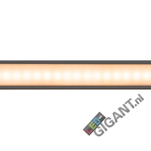 Wit LED profiel met afdekking 24 mm x 9 mm - 09WIT
