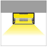 LED XXL profiel 2 meter met cover 53 mm x 28 mm - XL50WIT