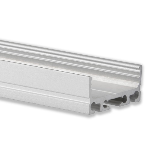 PN4 breed LED opbouwprofiel 2 meter - 26 x 11 mm - Geanodiseerd aluminium - Afdekking naar keuze