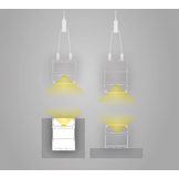 LED XXL profiel 2 meter met hoge cover 80 mm x 60 mm - XL60ALU