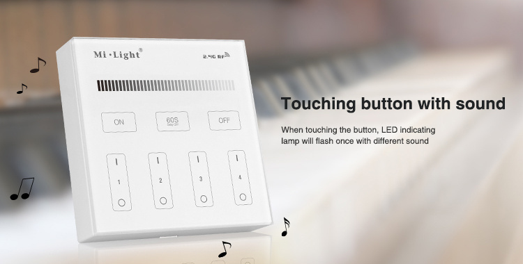 4-Zone Brightness Dimming Smart Panel Remote Controller - B1 Mi-light 2.0