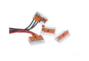 Lasklem voor 5 kabels - 5 draads - kabel splitter - WAGO