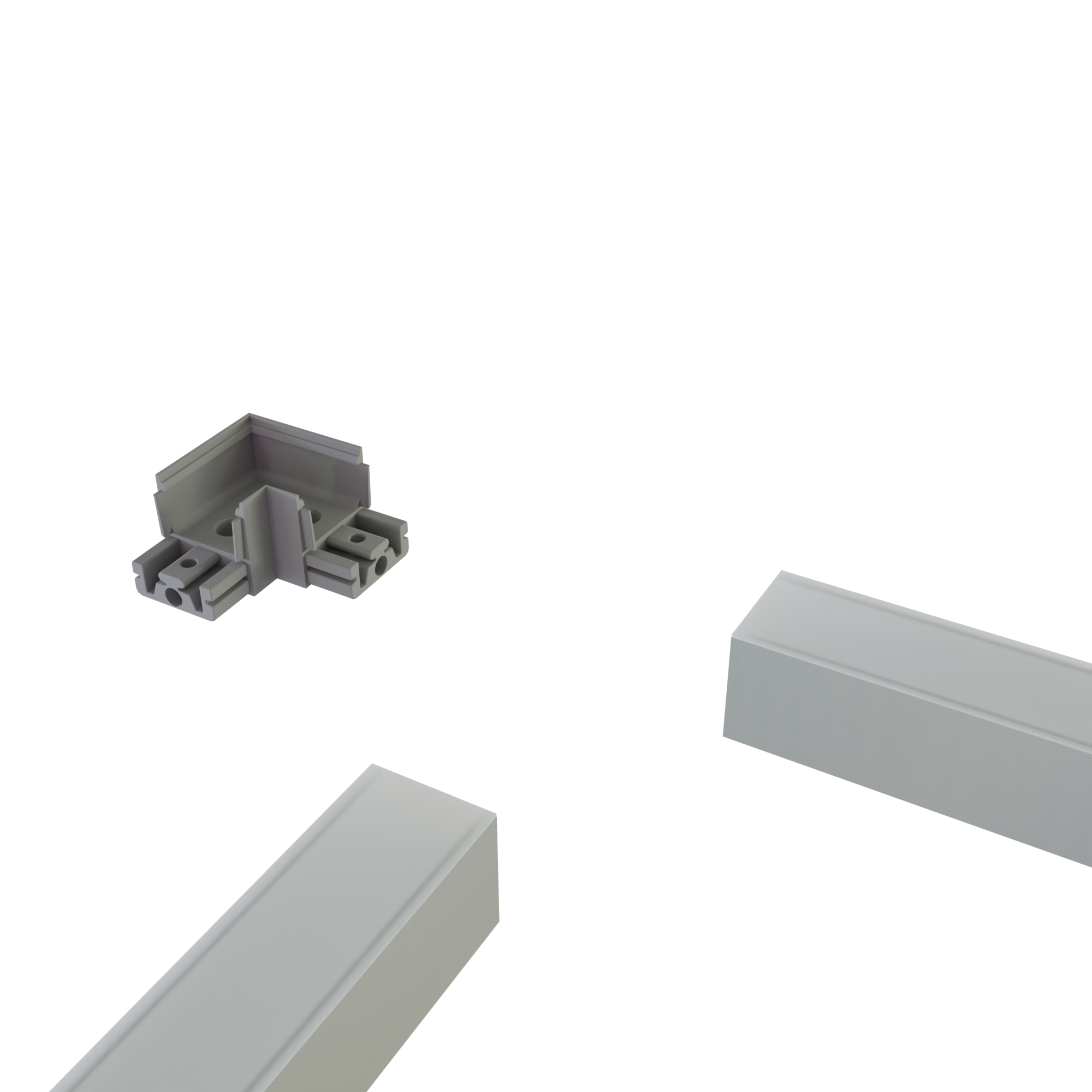 Hoek verbinder 90° wit voor LED profiel XL306WIT