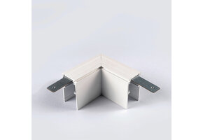 48V Deep L Profiel Connector Plat Rechts - Wit