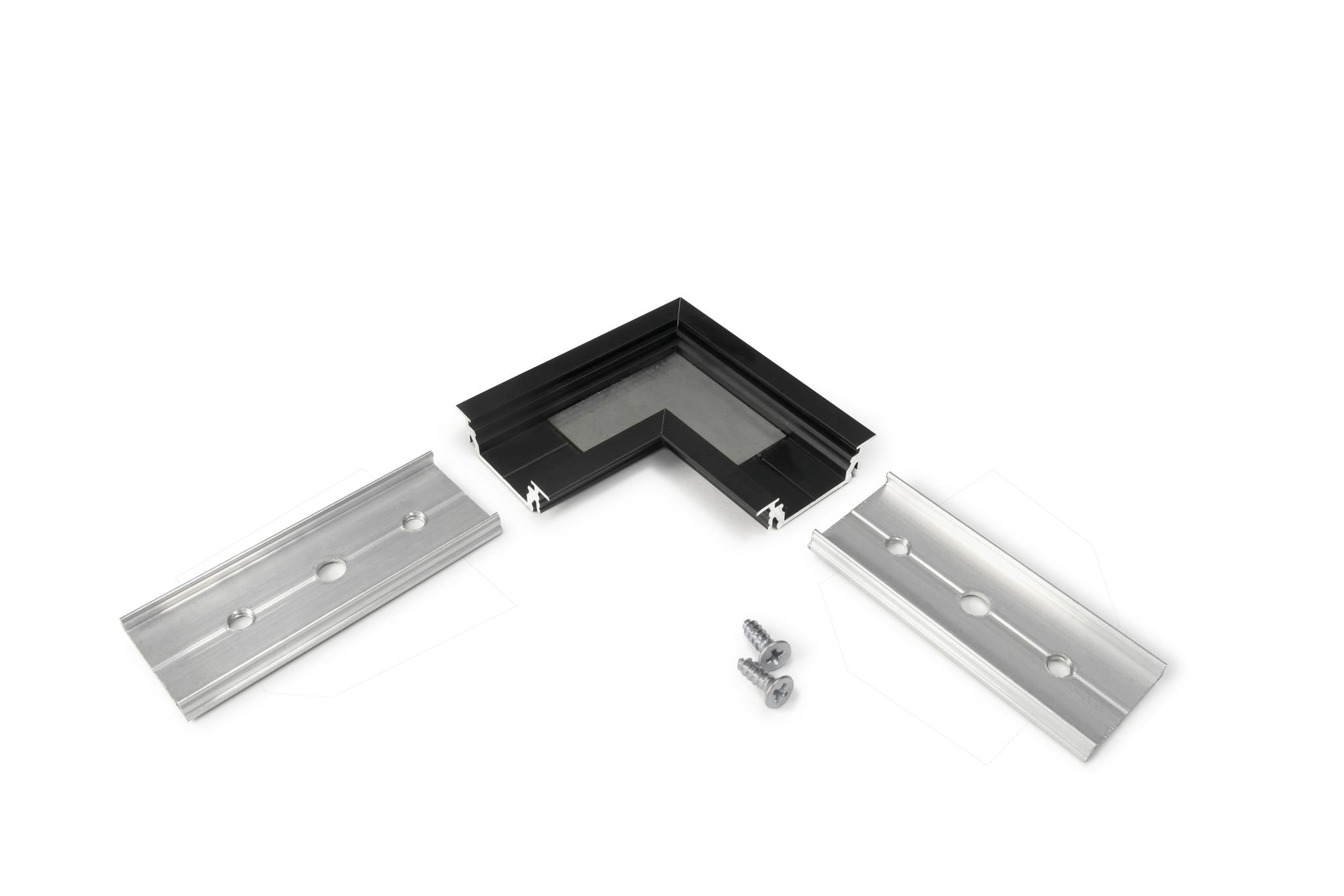 Hoek LED strip profiel - 90 Graden - 09ZWART-INBOUW