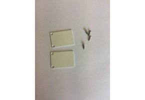 2 x LED strip profiel eindkapjes inclusief schroeven PL5 C6 Spica - Wit