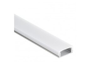 LED strip profiel met opaal klikcover 16,85 mm x 6,50 mm - 15ALU