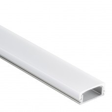 LED strip profiel met opaal klikcover 16,85 mm x 6,50 mm - 15ALU