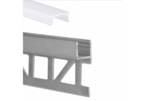 Slim LED stucprofiel 2 meter met opaal klikcover 29,2 mm x 10 mm - SLIMSTUC03