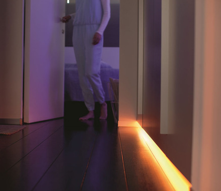 Diagonaal inbouw LED strip profiel 1 meter met opaal klikcover 30 mm x 12.7 mm - C22ALU