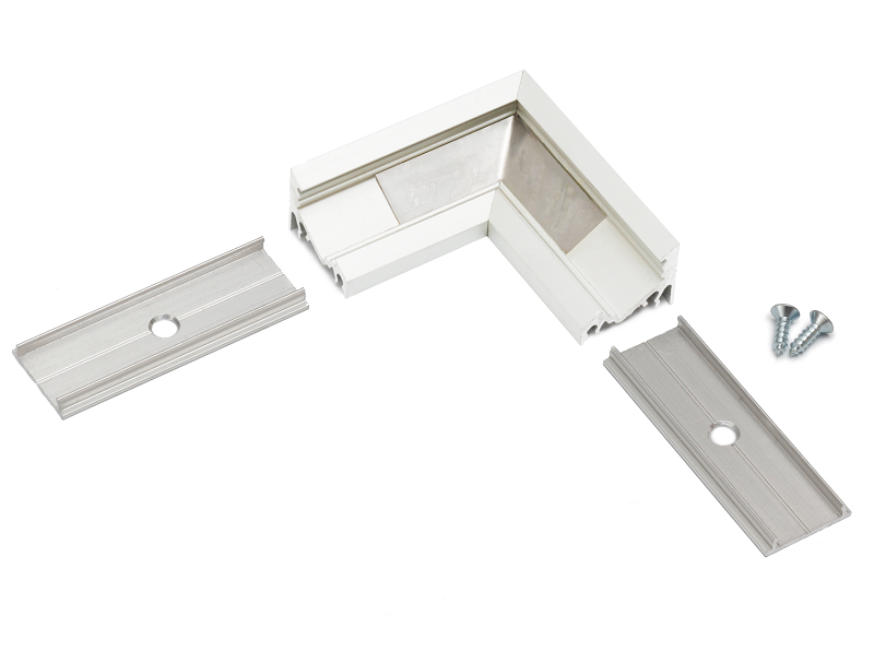 LED profiel hoekstuk wit t.b.v. LED profiel C14WIT