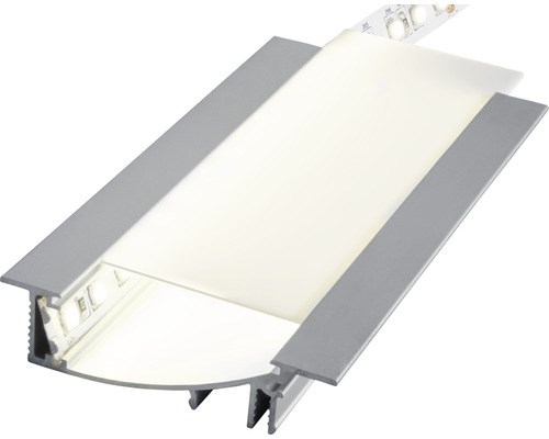 Wit LED inbouw profiel 53 mm x 13,5 mm F8Wit inclusief schuif cover