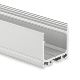 PN6V2 hoog LED opbouwprofiel - Geanodiseerd aluminium - afdekking naar keuze