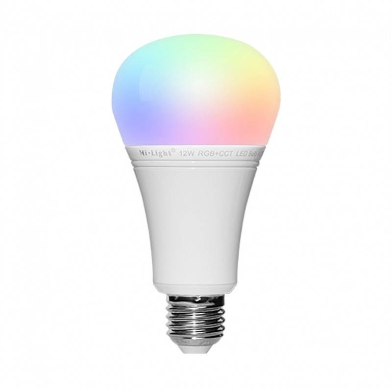 Instelbare E27 LED lamp 12watt RGB+CCT (RGBCCT & 2700K-6500K)