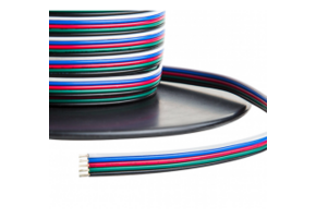 RGBW  LED Kabel 5-polig, 5x0,56mm2 - 100 meter