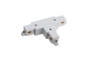 1-FASE rail T connector - rechts - wit
