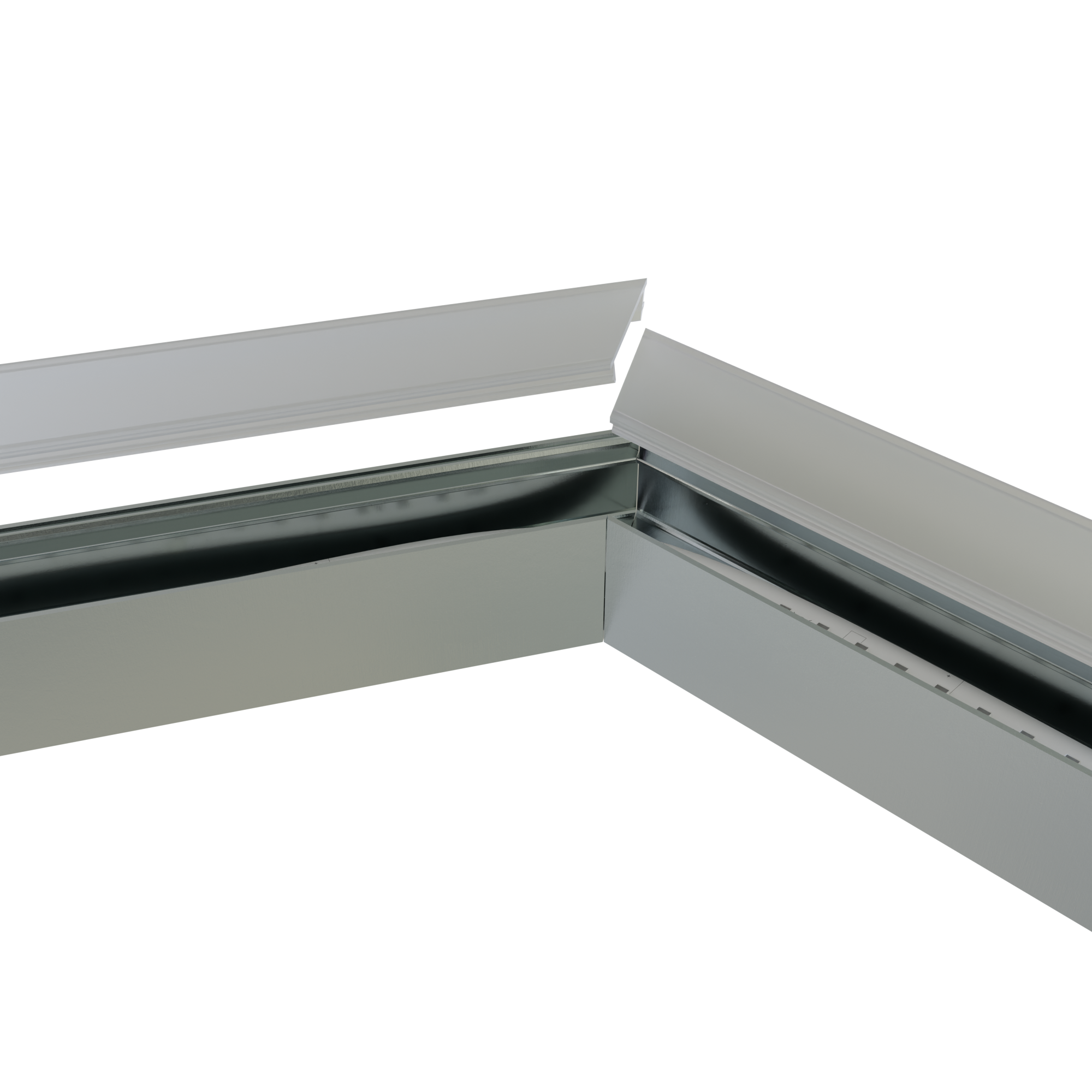 Connector 120° voor LED strip profiel 318ALU