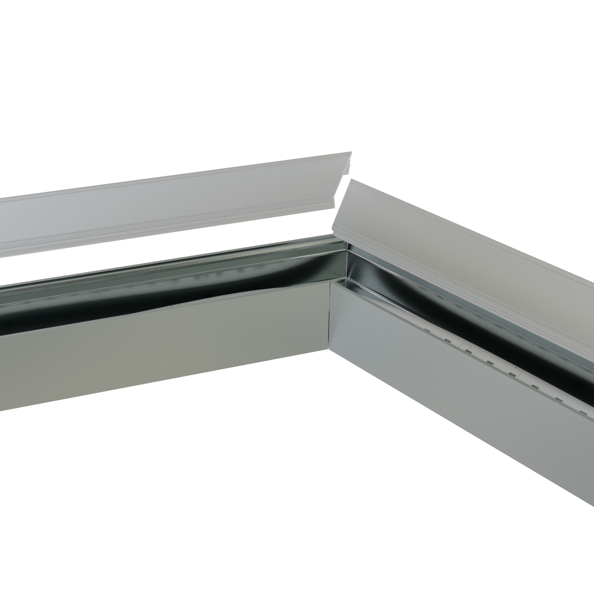 Connector 120° wit voor LED strip profiel 318WIT